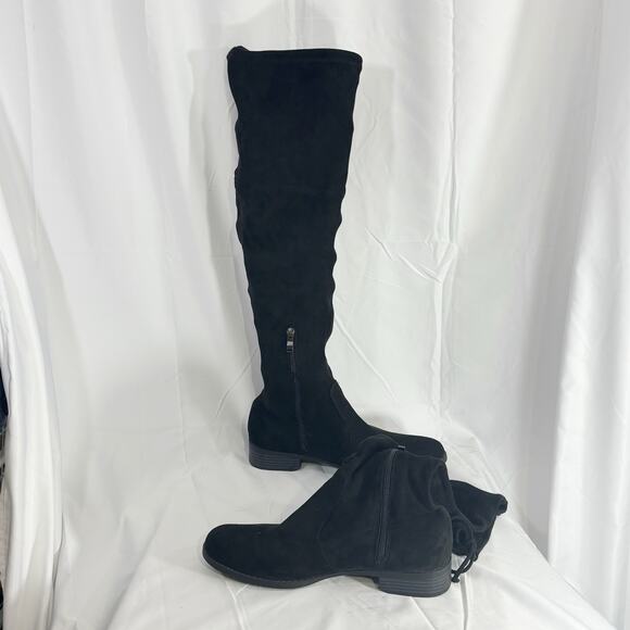 CATHERINE Catherine Malandrino Shoes - Catherine Malandrino Morcha Over The Knee Boots Womens Size 10 Black Faux Suede